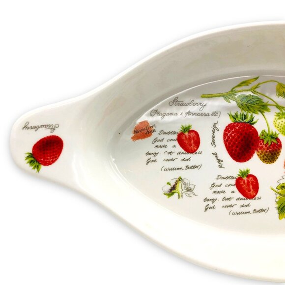 Kent Pottery New Fruit Collection Strawberry Baking Au Gratin Dish Cottagecore - Picture 5 of 12